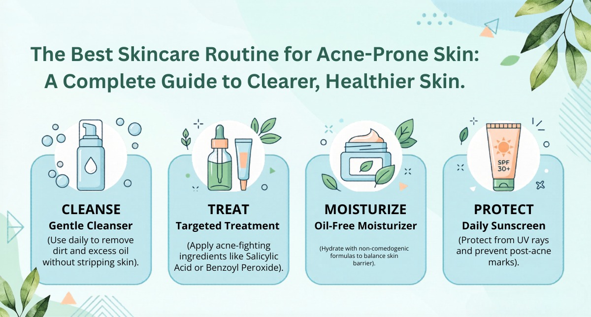 The Best Skincare Routine for Acne-Prone Skin: A Complete Guide to Clearer, Healthier Skin